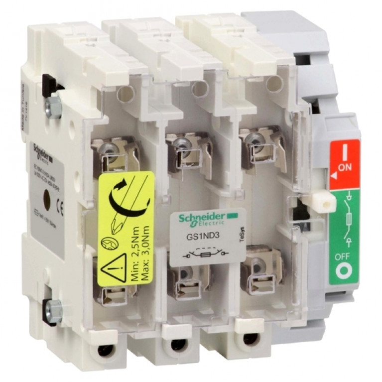 Рубильник с предохранителем Schneider Electric TeSys GS 250А 3P, 1, GS1ND3