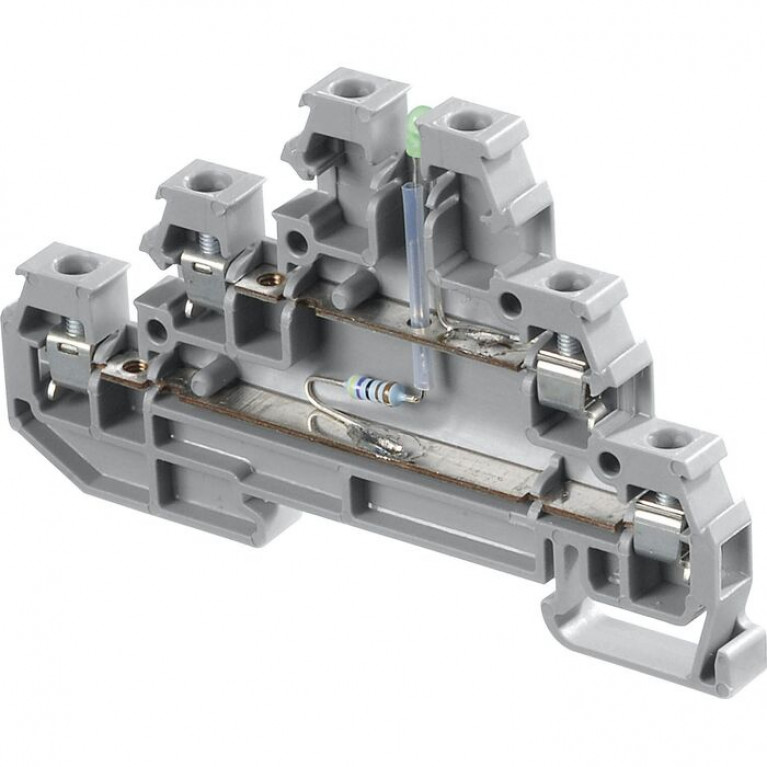 Клемма винтовая проходная ABB SNA 0,22.2,5 мм², серый, 1SNA115547R1700