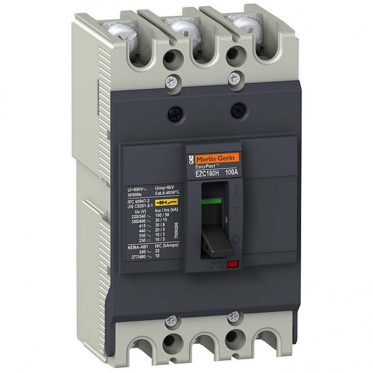 Силовой автомат Schneider Electric Easypact EZC TM-D, 30кА, 3P, 40А, EZC100H3040