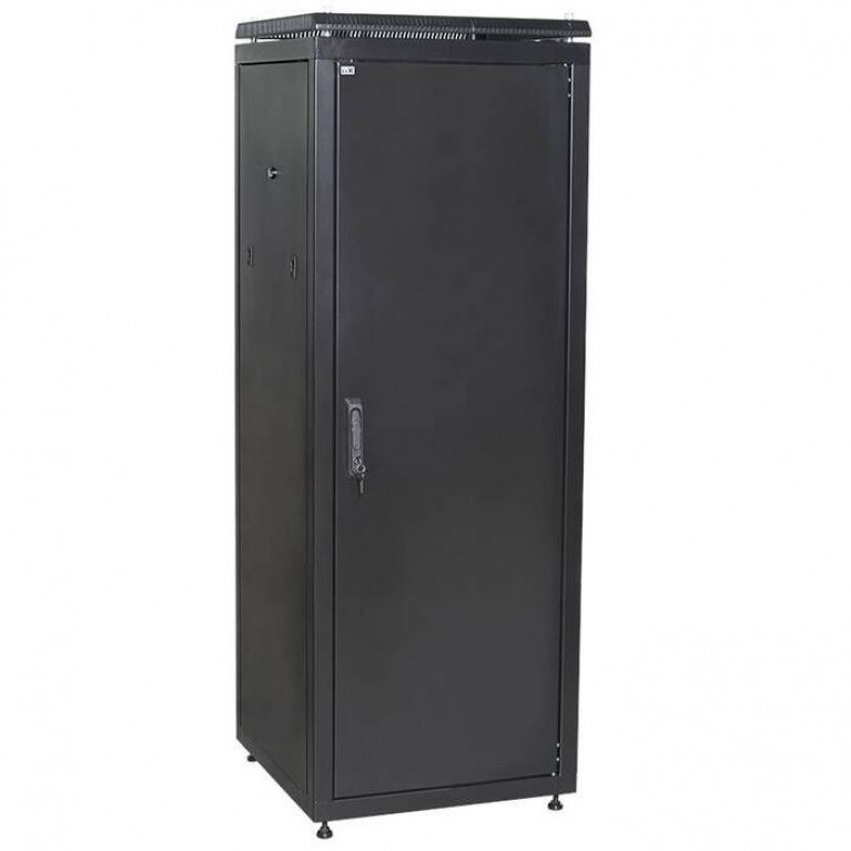 ITK Шкаф сетевой 19 LINEA N 24U 600х600 мм металлическая передняя дверь черный