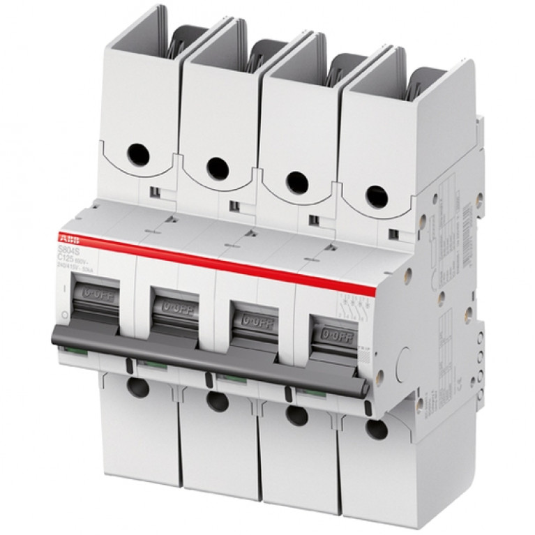 Автоматический выключатель ABB S800S 4P 125А (C) 50кА, 2CCS864002R0844