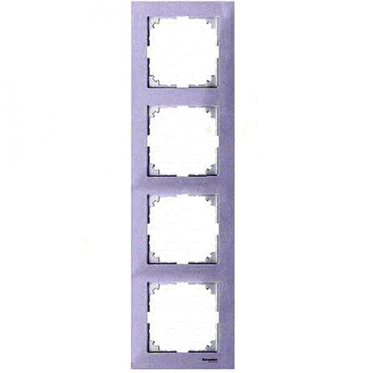 Рамка 5 постов Schneider Electric MERTEN M-PURE, бриллиантовый белый, MTN4050-3625