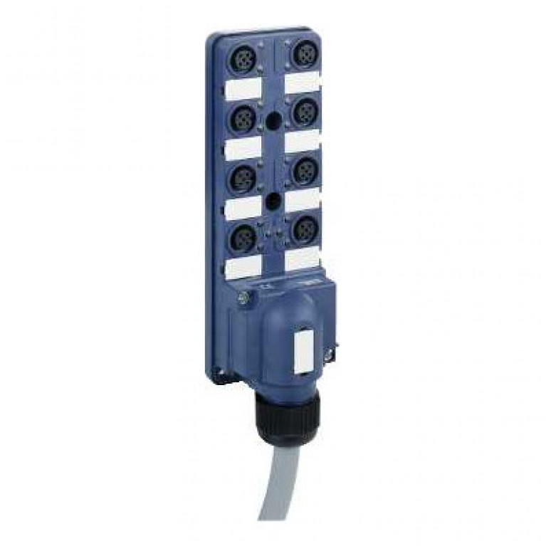 КЛЕММ БЛОК ПАССИВ IP67 8 КАНАЛ M12 С КАБ