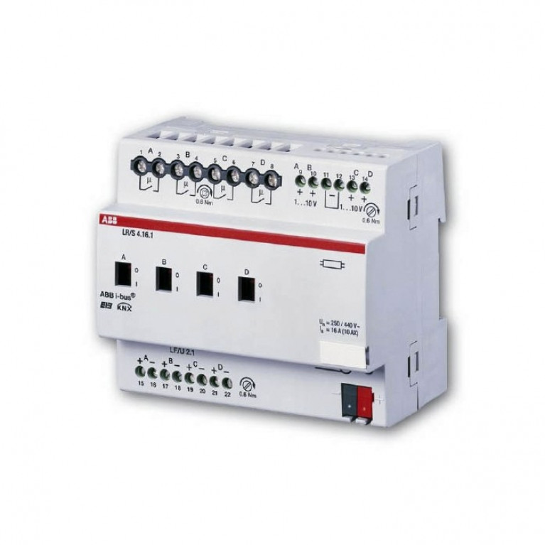 2CDG110088R0011 LR//S 4.16.1 Светорегулятор 4-х канальный для ЭПРА 1-10B, 16A, MDRC