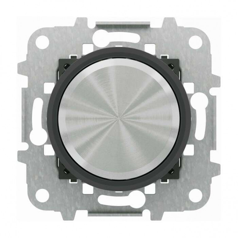 Механизм электронного поворотного светорегулятора ABB SKY MOON,Кольцо черное стекло, 2CLA866000A1501