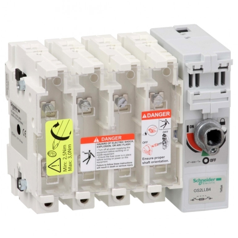 Рубильник с предохранителем Schneider Electric TeSys GS 160А 4P, A4, GS2LLB4