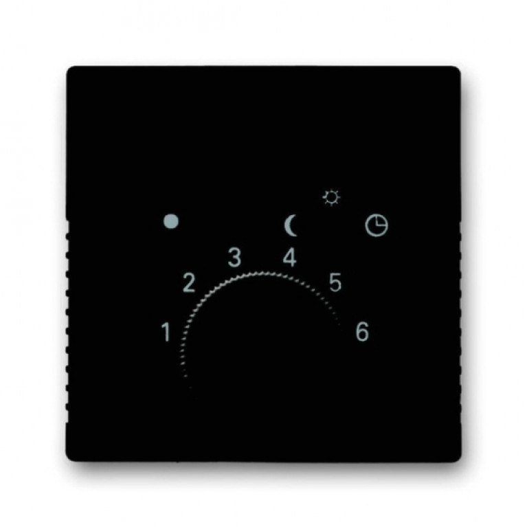 Накладка на термостат ABB BASIC55, château-black, 2CKA001710A3935