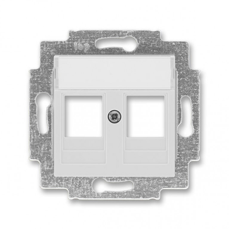 Накладка на розетку информационную ABB LEVIT, серый, 2CHH291018A4016