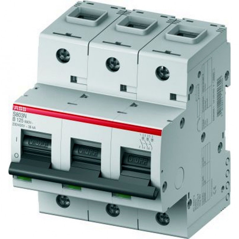 Автоматический выключатель ABB S800N 3P 16А (B) 20кА, 2CCS893001R0165