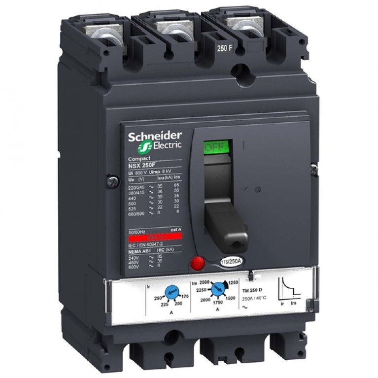 Силовой автомат Schneider Electric Compact NSX TM-D, 50кА, 3P, 200А, LV431831