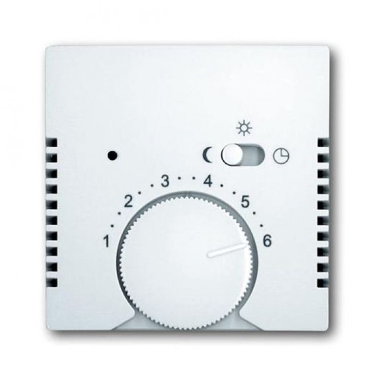 Накладка на термостат ABB BASIC55, альпийский белый, 2CKA001710A3867