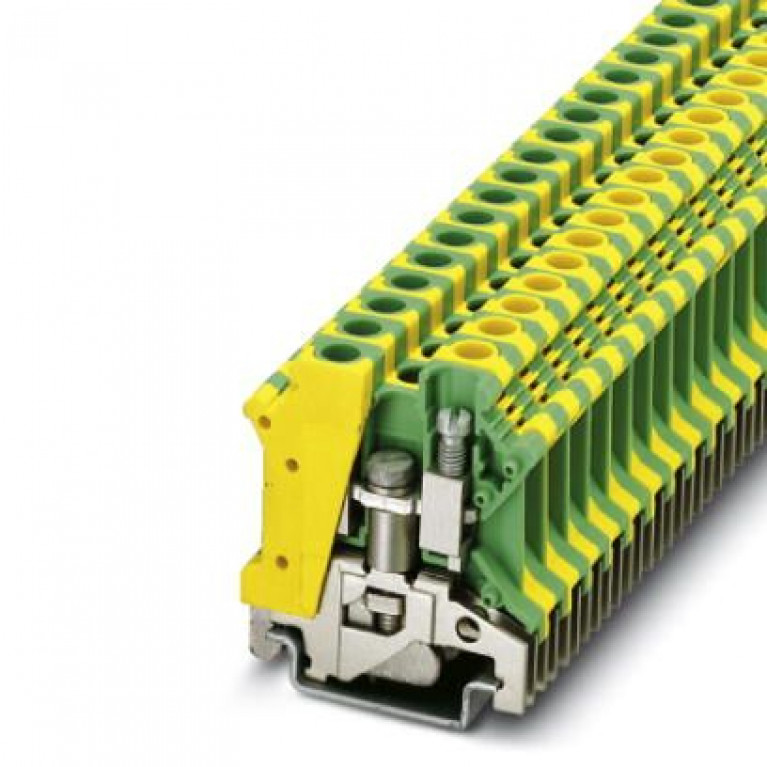 Клемма защитного провода PHOENIX CONTACT 0,2.6 мм², желто-зеленый, 0442079