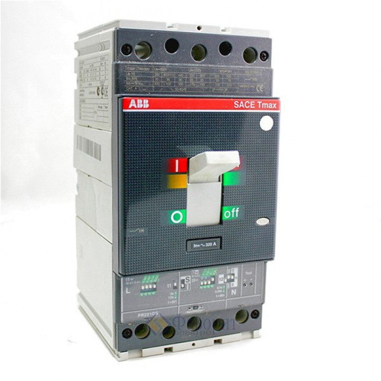 Силовой автомат ABB Tmax T4 PR222DS//PD-LSI, 36кА, 3P, 320А, 1SDA054119R4