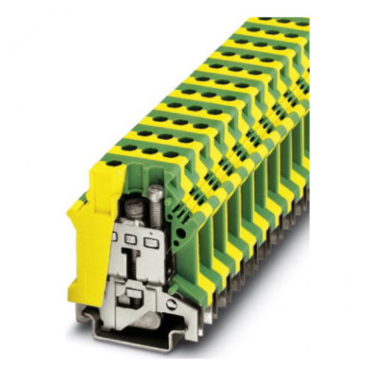 Клемма защитного провода PHOENIX CONTACT 4.16 мм², желто-зеленый, 0443023