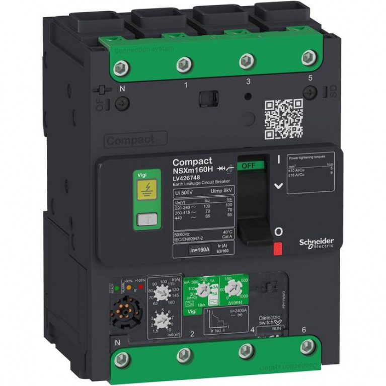 Силовой автомат Schneider Electric Compact NSX, 16кА, 4P, 50А, LV426706