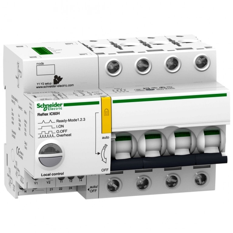 Автоматический выключатель Schneider Electric Acti9 4P 10А (D) 15кА, A9C66410
