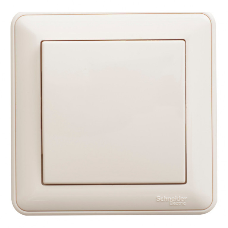 Переключатель 1-клавишный Schneider Electric W59, скрытый монтаж, слоновая кость, VS616-156-28