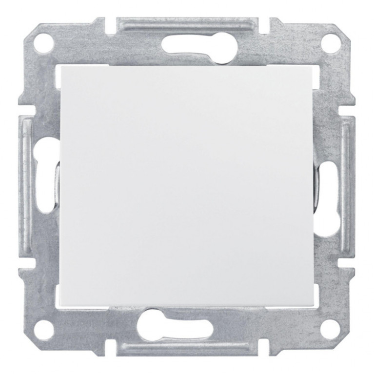 Переключатель 1-клавишный Schneider Electric SEDNA, скрытый монтаж, белый, SDN0500321