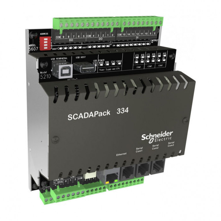 SCADAPack 334 RTU,4 потока//GT,IEC61131,24В,реле