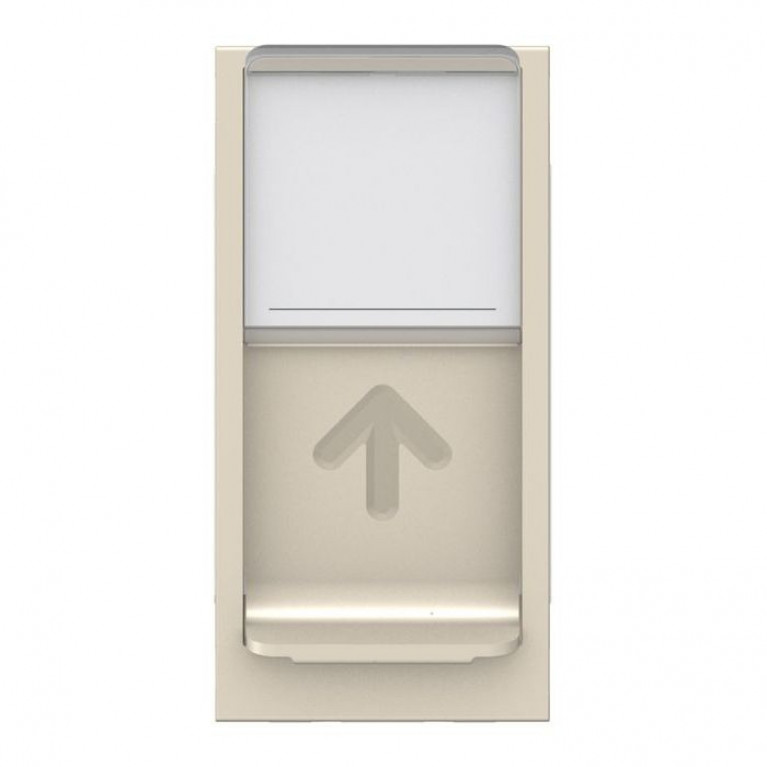 UNICA MODULAR ЛИЦ. ПАНЕЛЬ RJ45, одиночная, без коннектора, 1 модуль, АНТРАЦИТ