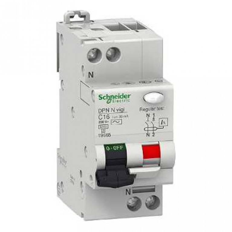 Дифавтомат Schneider Electric Acti9 2P 25А (C) 6кА 30мА (AC), 19667
