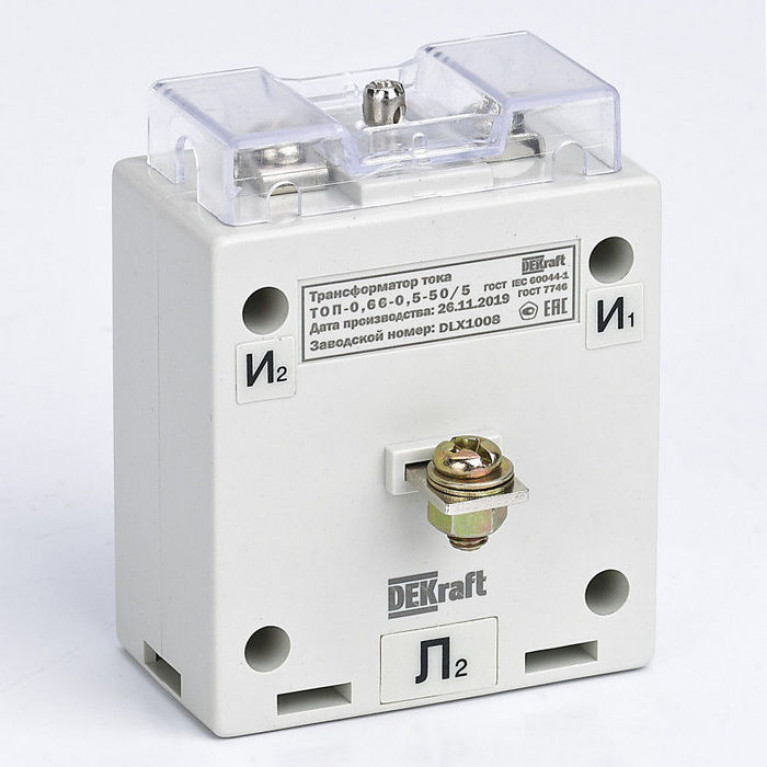 Трансформатор тока DEKraft 10//5А 5ВА, кл.т. 0,5, 50168DEK