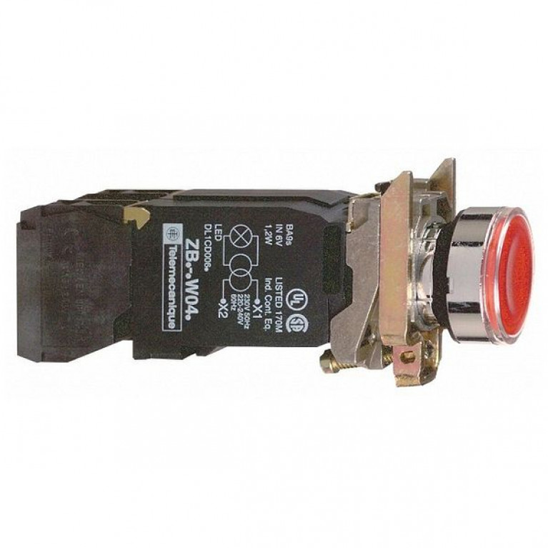 Кнопка Schneider Electric Harmony 22 мм, 240В, IP66, Красный, XB4BW3445