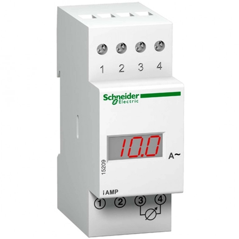 Амперметр щитовой Schneider Electric PowerLogic 10А AC, цифровой, кл.т. 1,5, 15202