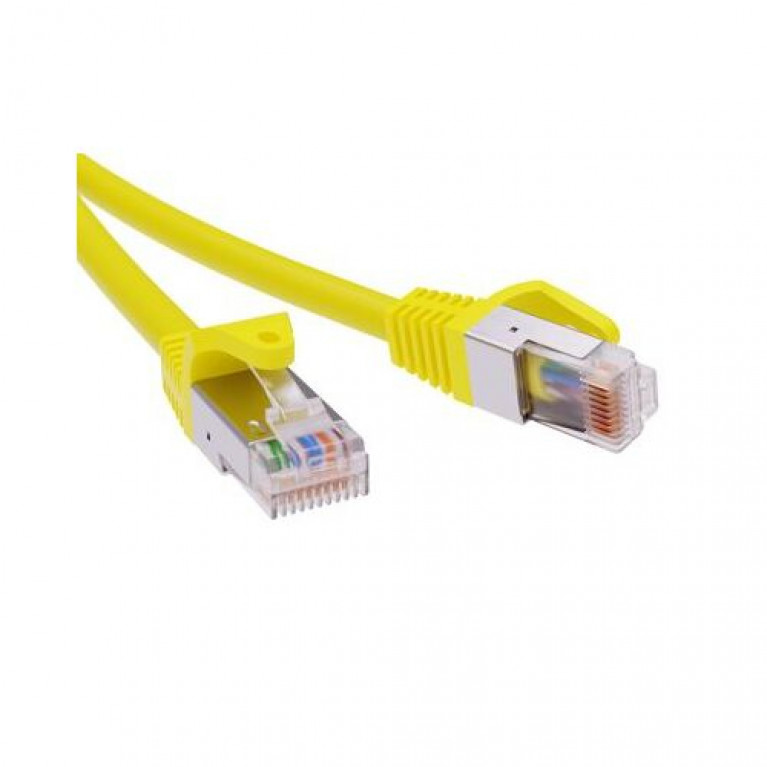 Патч-корд экранированный CAT6 F//UTP 4х2, LSZH, желтый, 7.0м (упак. 1шт)