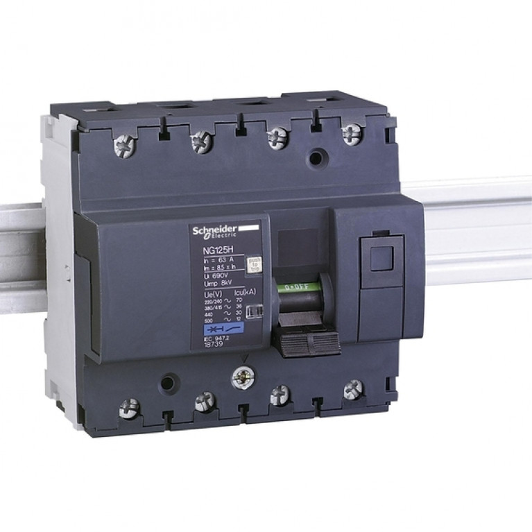 Автоматический выключатель Schneider Electric Acti9 4P 10А (C) 12кА, 18732