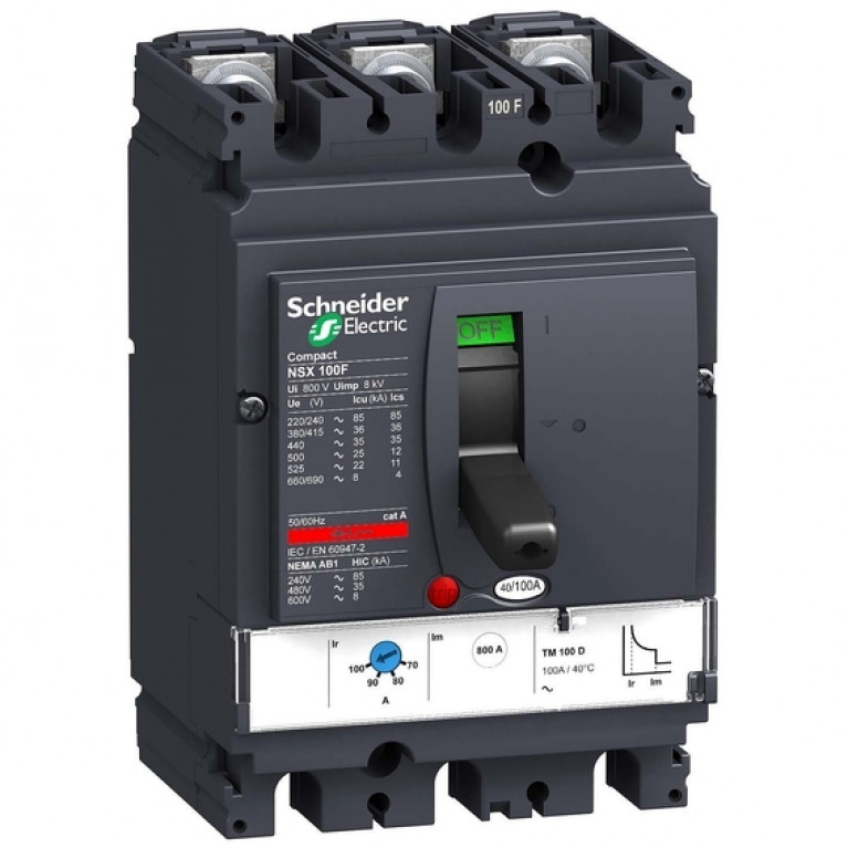 Силовой автомат Schneider Electric Compact NSX TM-D, 50кА, 3P, 50А, LV429843