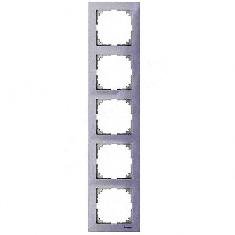 Рамка 5 постов Schneider Electric MERTEN M-PURE, полярно-белый, MTN4050-3619