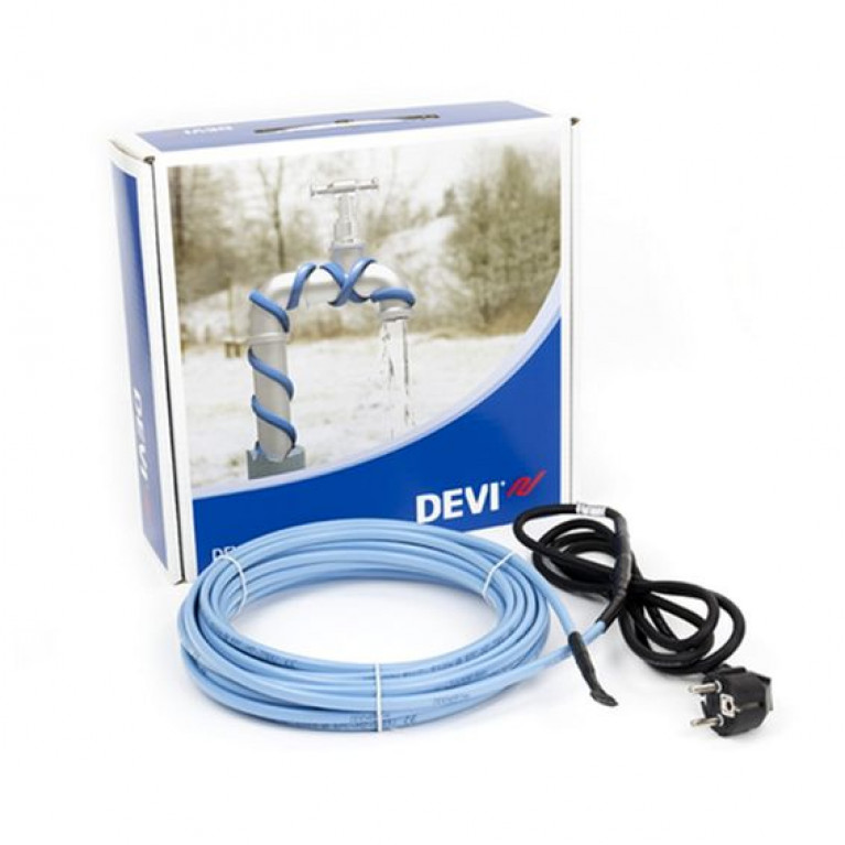 Нагревательный кабель DEVIpipeheat™ DPH-10, с вилкой      12 м               120 Вт при +10°C