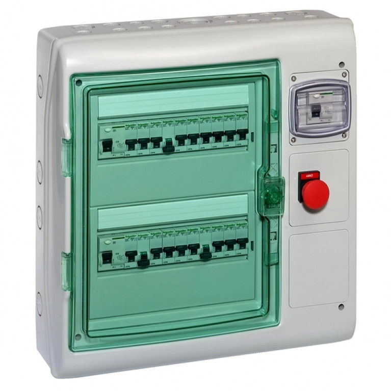 Распределительный шкаф Schneider Electric KAEDRA, 24 мод., IP65, навесной, пластик, 13991