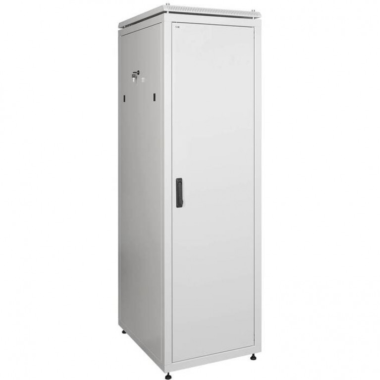 ITK Шкаф сетевой 19 LINEA N 28U 600х600 мм металлическая передняя дверь серый