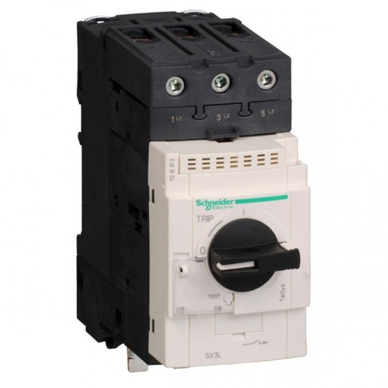 Силовой автомат для защиты двигателя Schneider Electric TeSys GV3 EVERLINK 50А 3P, магнитный расцепитель, GV3L501