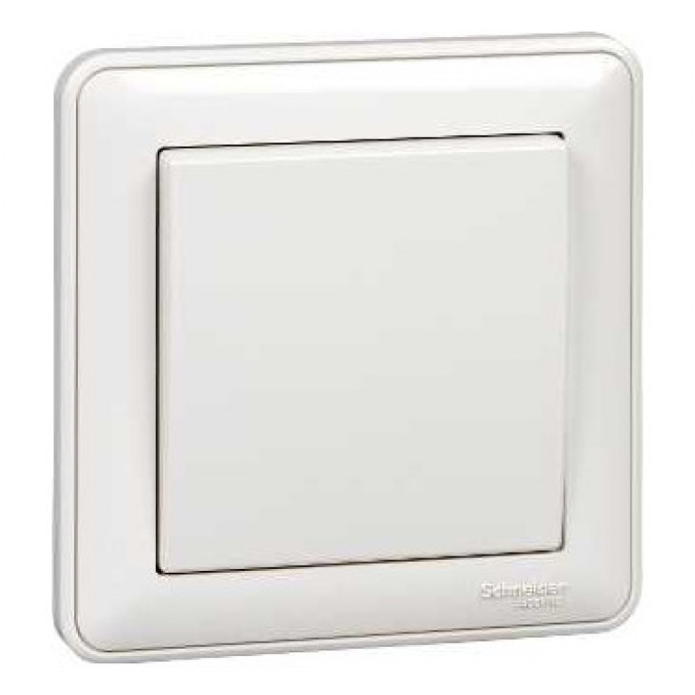 Переключатель 1-клавишный Schneider Electric W59, скрытый монтаж, белый, VS610-156-18