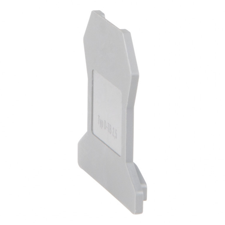 Крышка концевая для клеммы проходной OptiClip D-TB-2,5-серый
