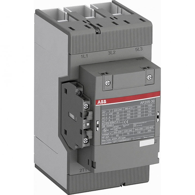 Контактор ABB AF205-30 3P 205А 1000//100-250В AC//DC 110кВт, 1SFL527002R1311