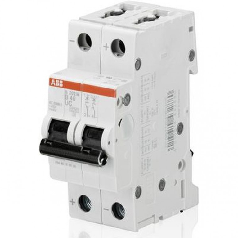 Автоматический выключатель ABB S200 2P 40А (C) 10кА, 2CDS272061R0404