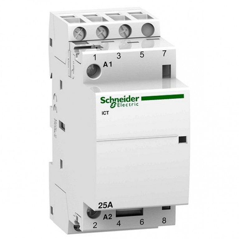 Модульный контактор Schneider Electric iCT 3P 25А 400//127В AC, A9C20433