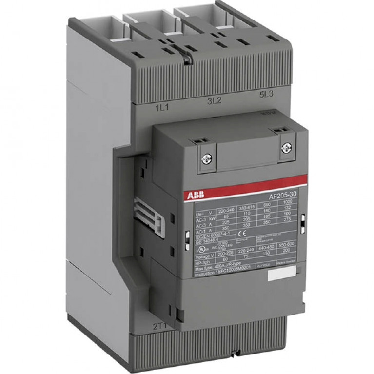 Контактор ABB AF205-30 3P 205А 1000//48-130В AC//DC 110кВт, 1SFL527002R1200