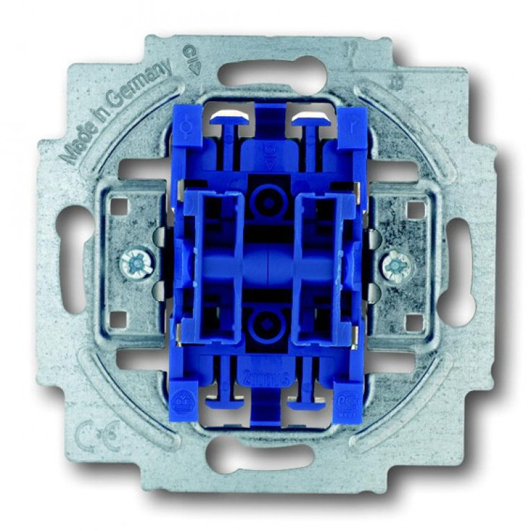 Механизм выключателя 2-клавишного ABB коллекции BJE, с подсветкой, скрытый монтаж, 2CKA001012A1135