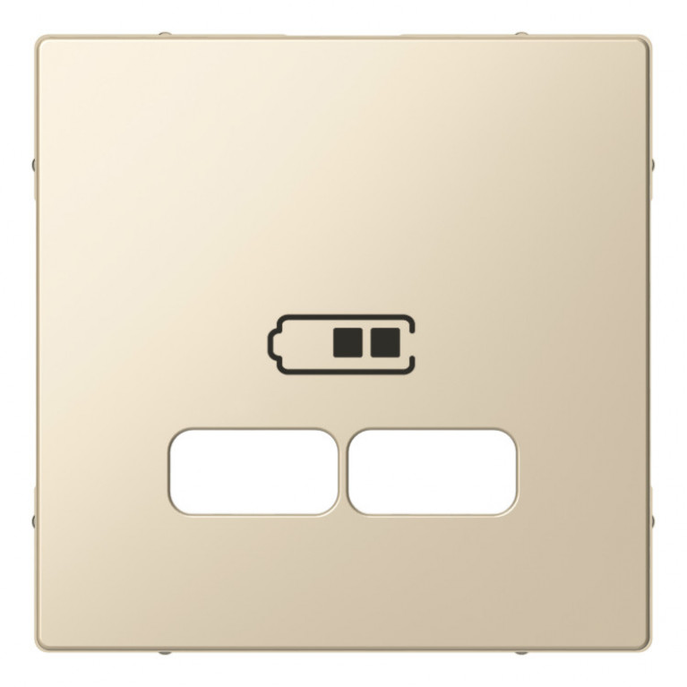 MERTEN, ЦЕНТРАЛЬНАЯ НАКЛАДКА для USB механизма 2,1А, БЕЖЕВЫЙ, SM