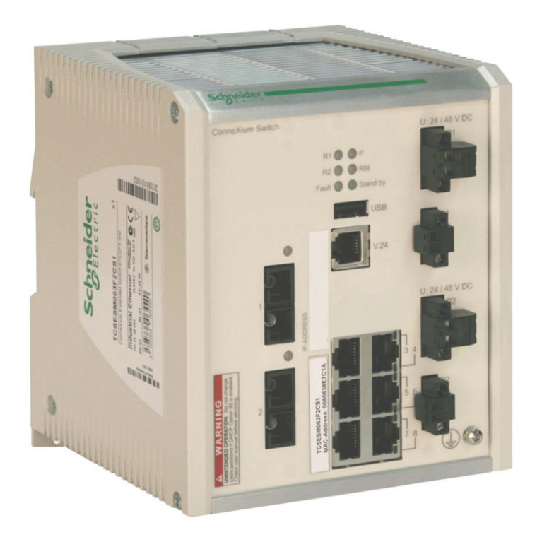 Коммутатор ConneXium (Managed) 6TX//2FX-SM, усовершен.