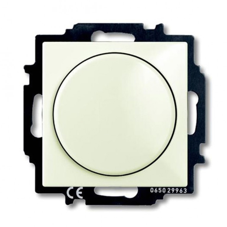 Светорегулятор-переключатель поворотный ABB BASIC55, 400 Вт, chalet-white, 2CKA006515A0847