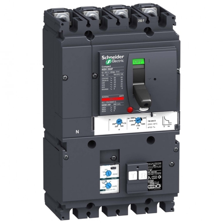 Силовой автомат Schneider Electric Compact NSX TM-D, 25кА, 4P, 250А, LV431960