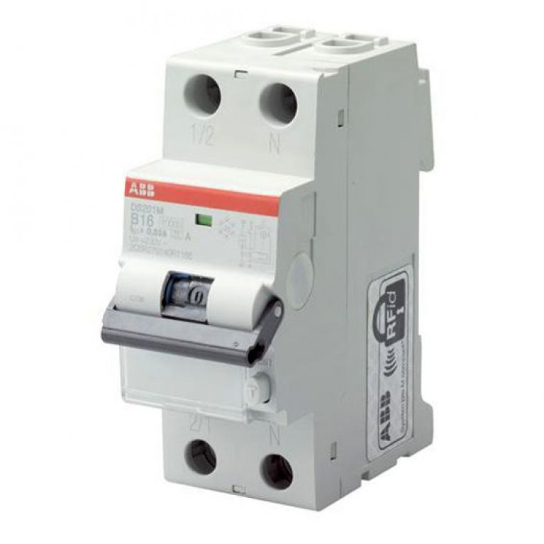 Дифавтомат ABB DS200 2P 10А (B) 10кА 30мА (A), 2CSR275140R1105