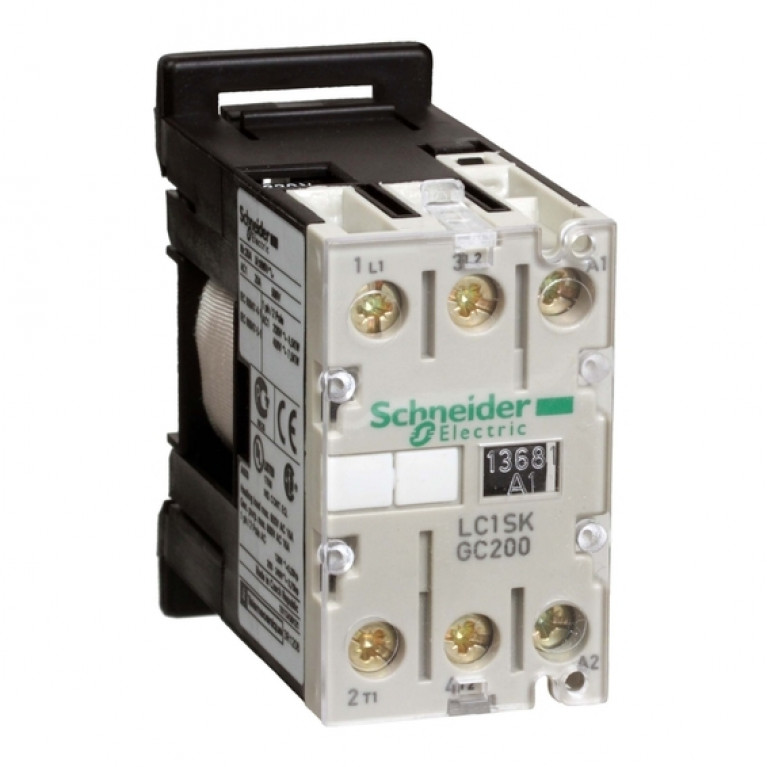 Контактор Schneider Electric Tesys SKG 2P 6А 400//24В AC 2.2кВт, LC1SKGC200B7