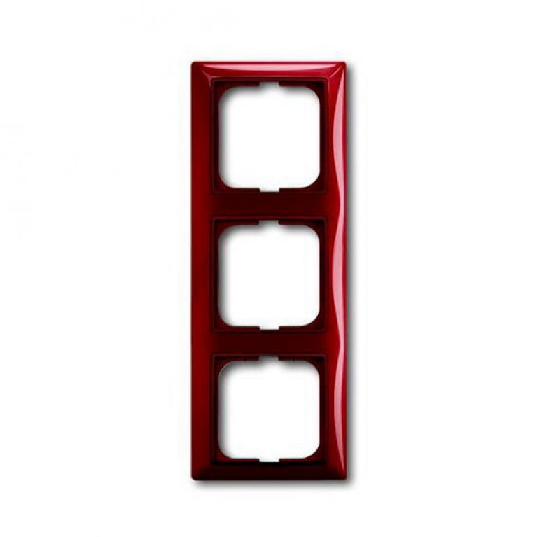 Рамка 3 поста ABB BASIC55, foyer-red, 2CKA001725A1518